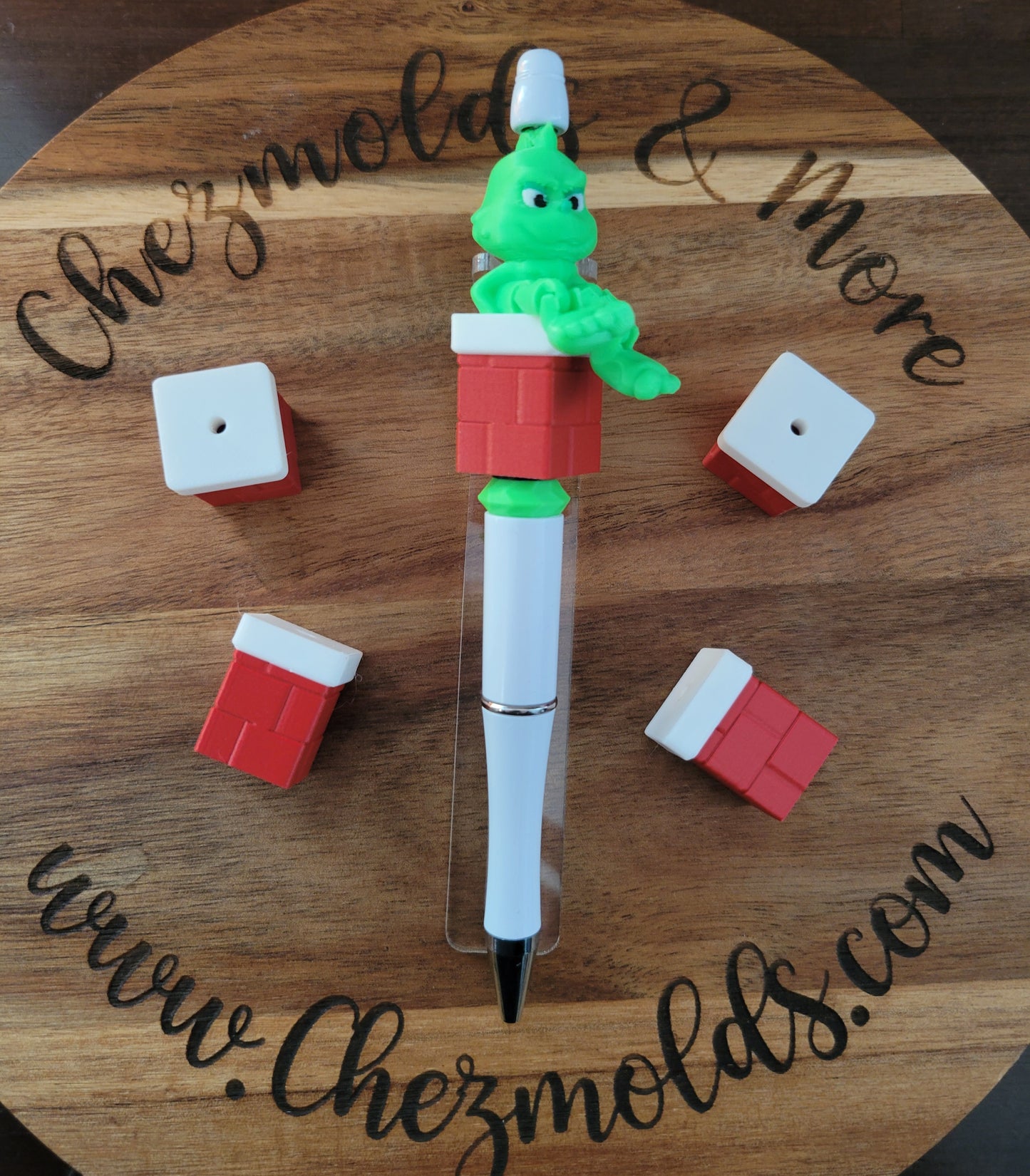 CE 3d printed focal Bead- chimney solid- seat