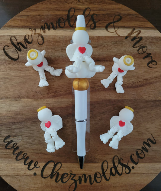 CE 3d printed focal Bead-Angel kicker ( flexy feet )