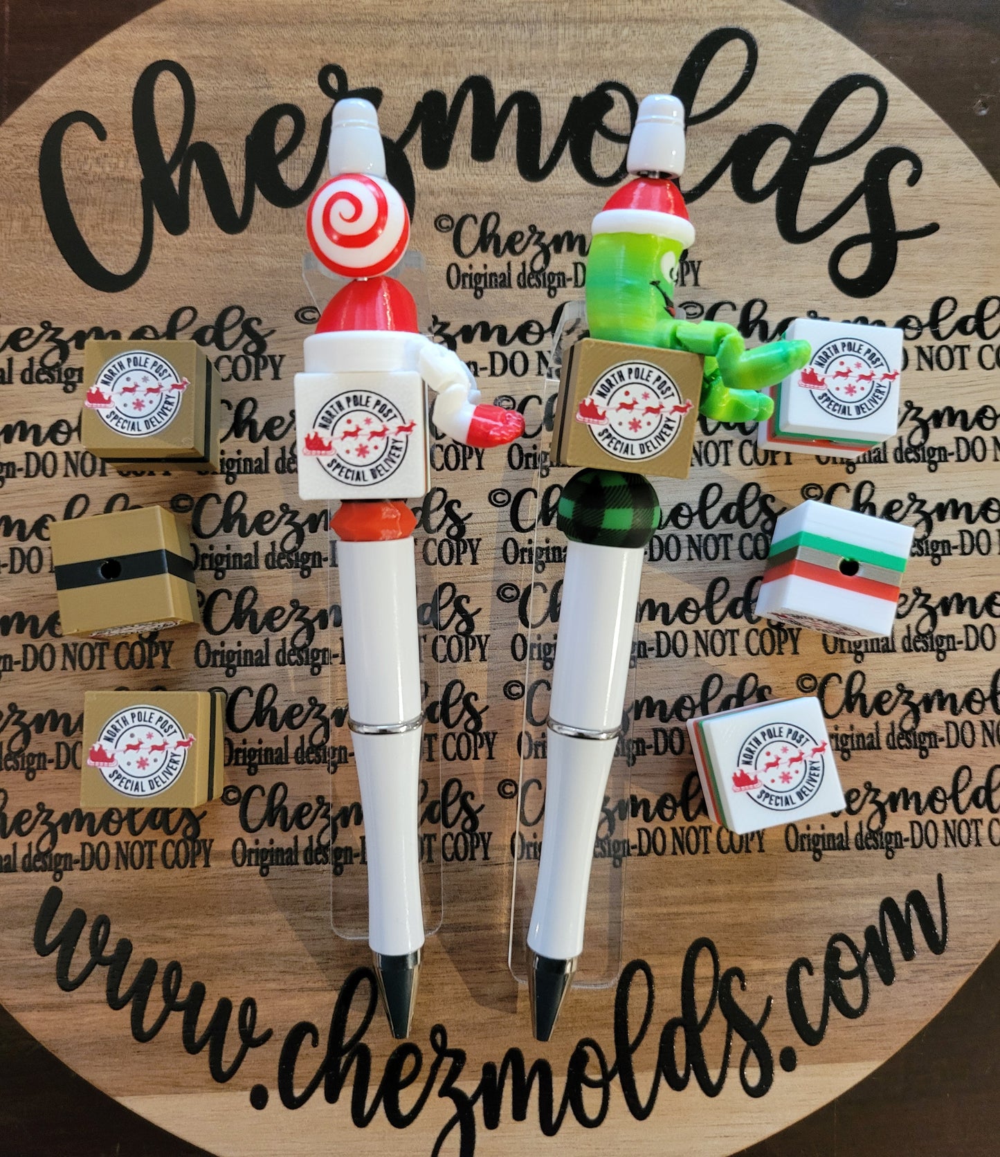 CE 3d printed focal Bead-North pole delivery package