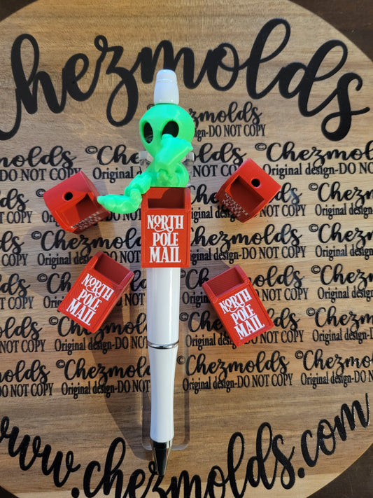 CE 3d printed focal Bead-3D North Pole Mail box