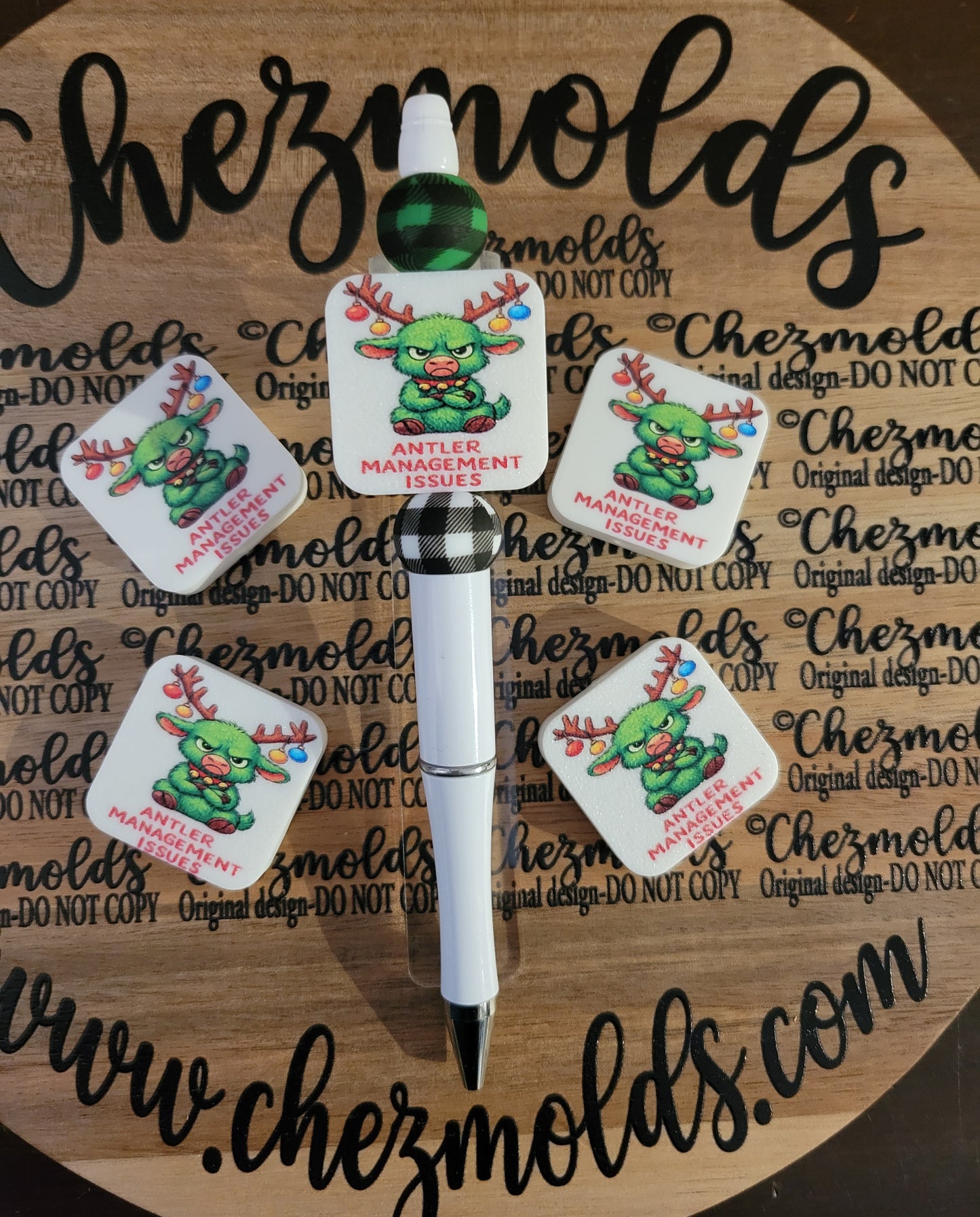 CE 3d printed focal Bead- Antler Management