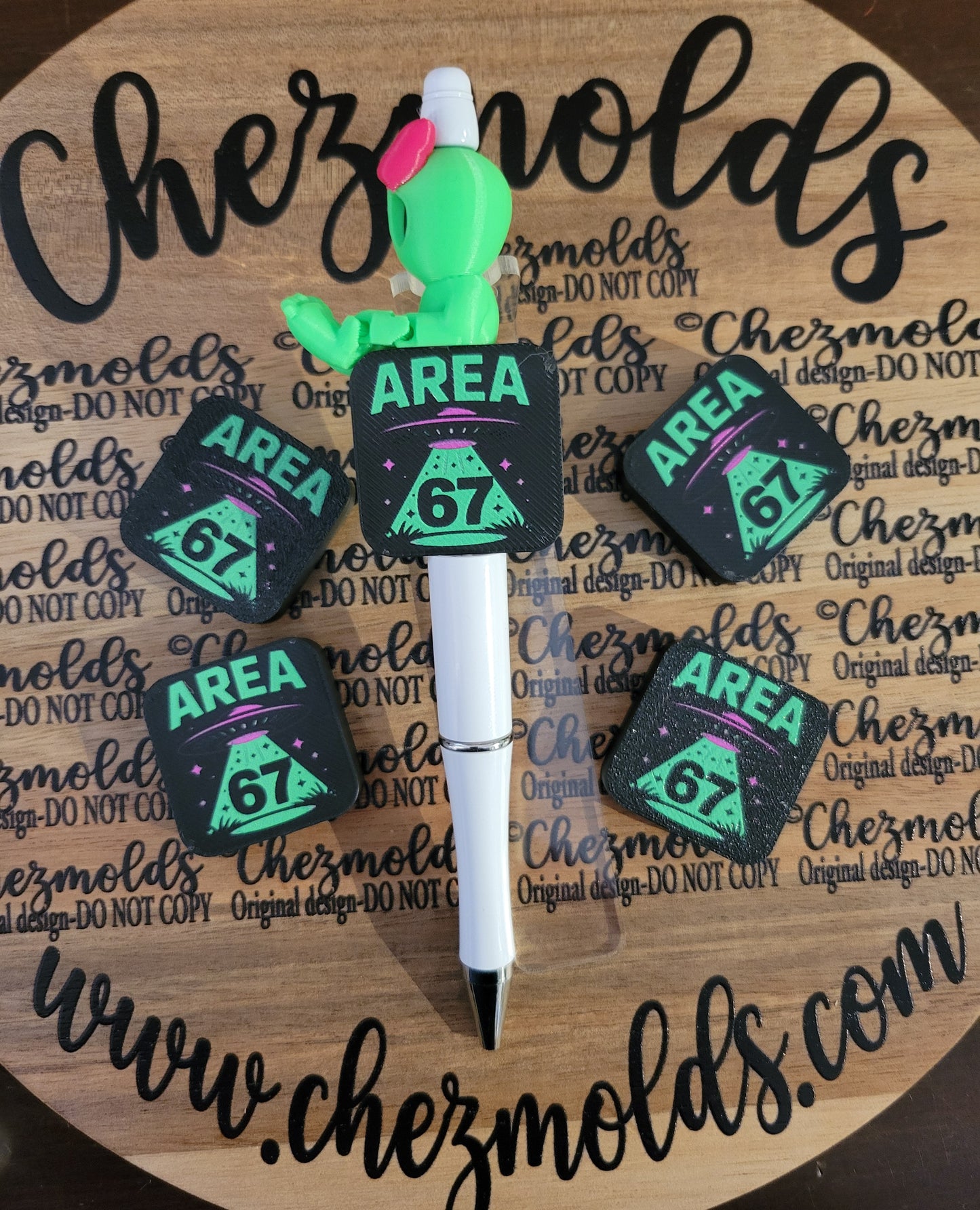 CE 3d printed focal Bead-alien area 67