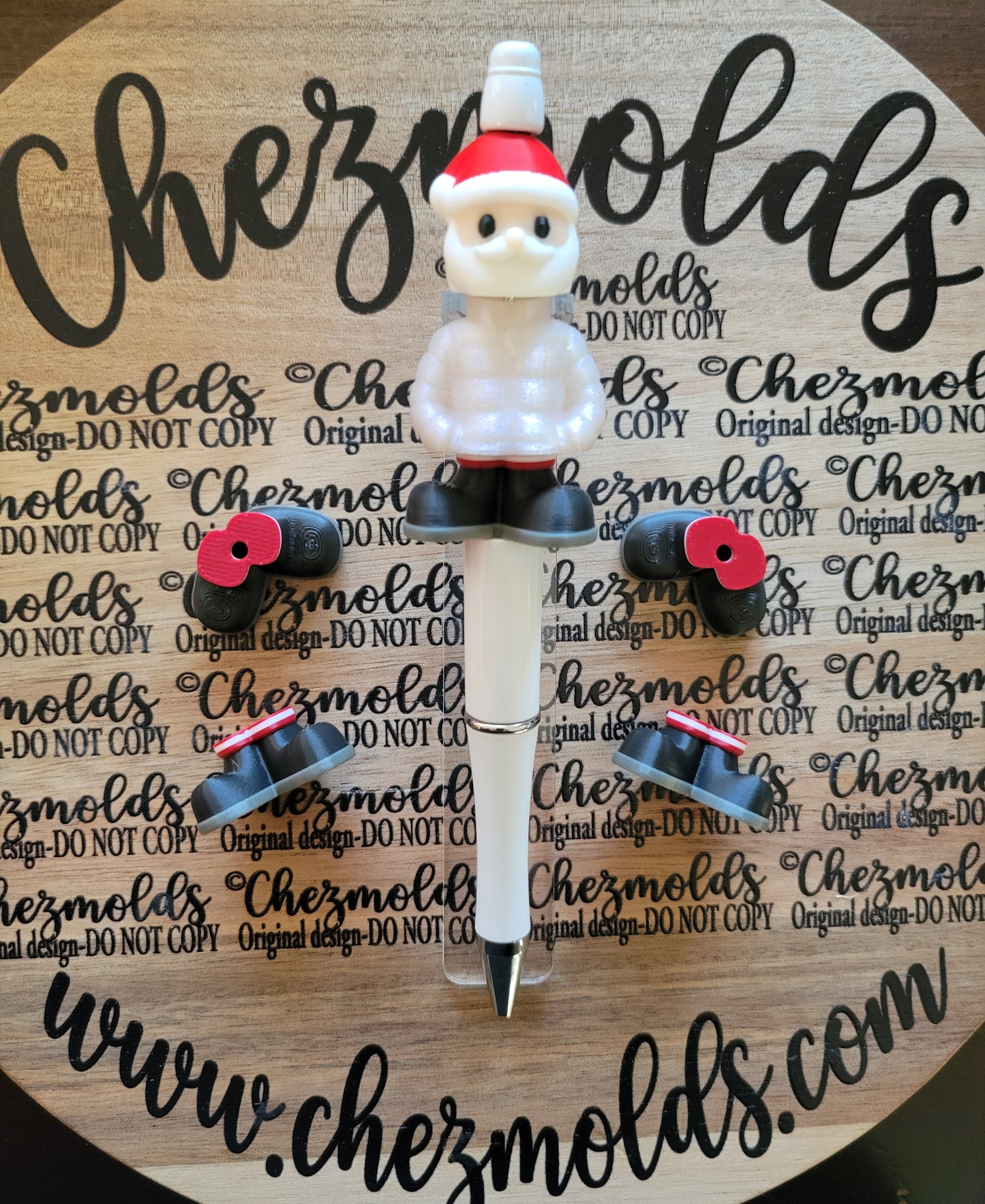 CE 3d printed focal Bead- BUILD A BUDDY-Holiday edition-sold individually