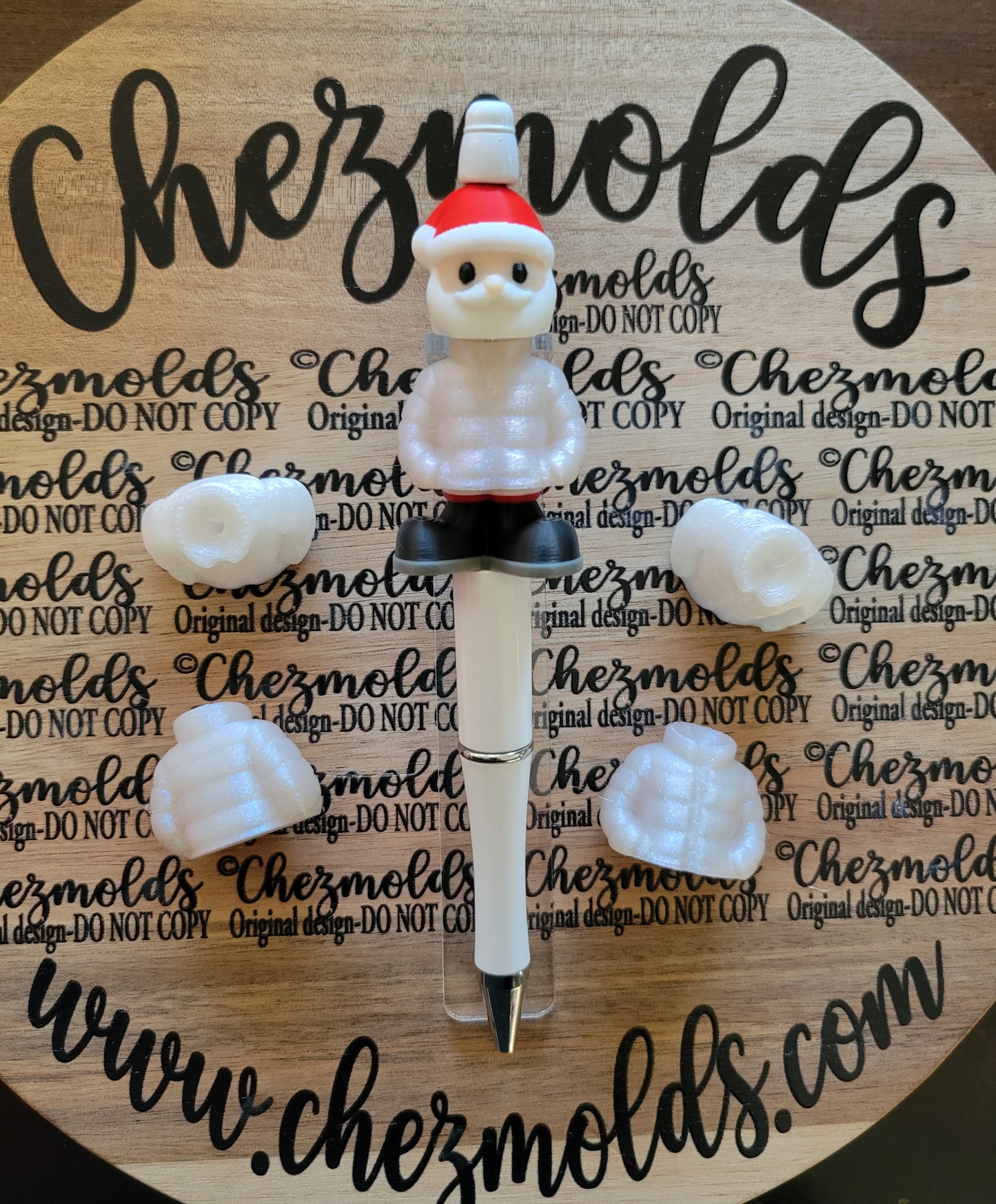 CE 3d printed focal Bead- BUILD A BUDDY-Holiday edition-sold individually