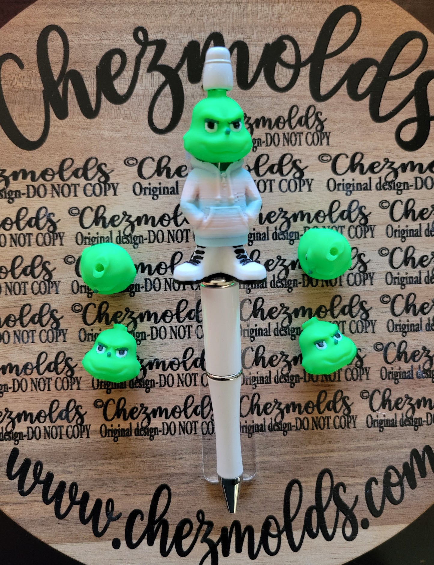 CE 3d printed focal Bead- BUILD A BUDDY-Holiday edition-sold individually