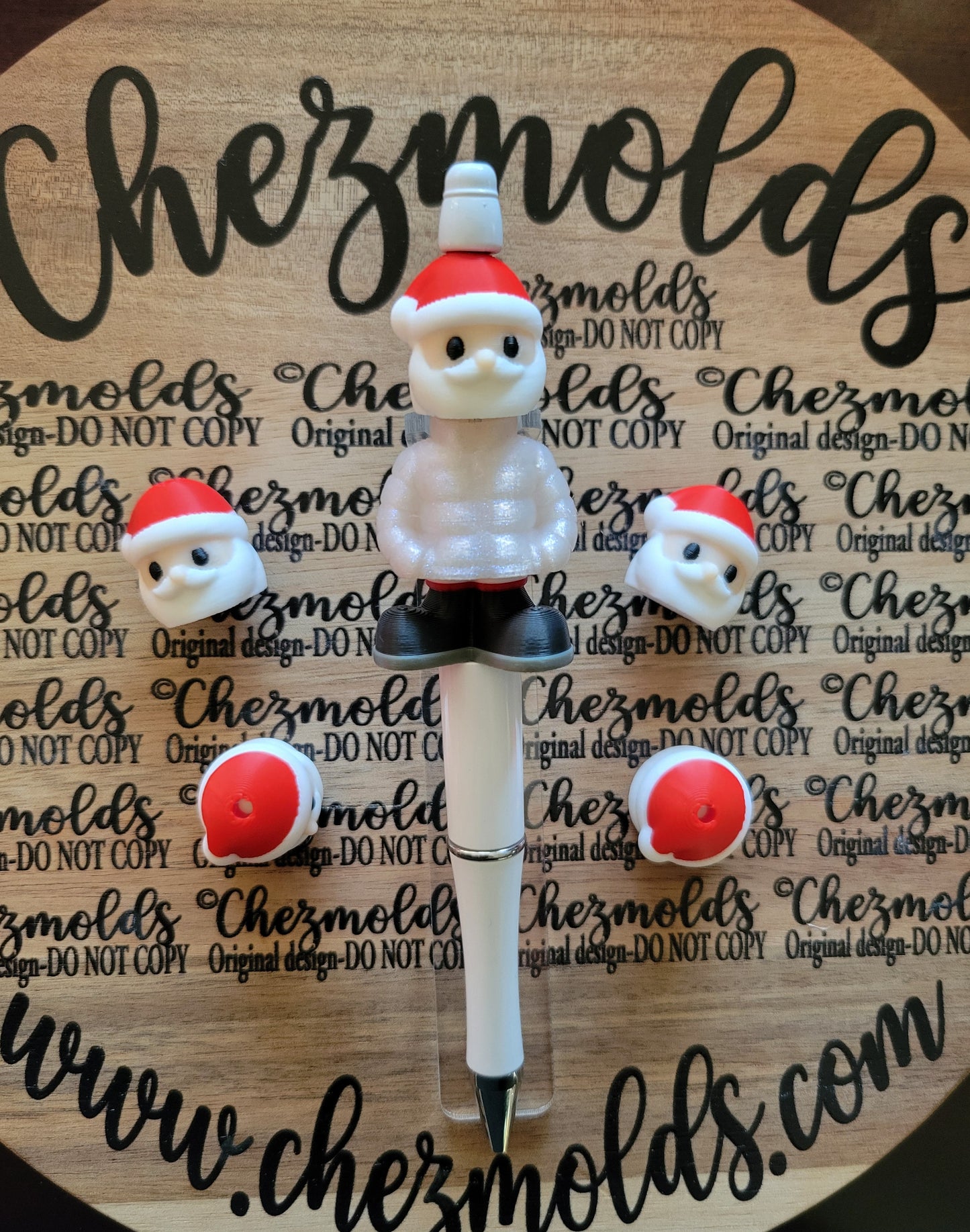 CE 3d printed focal Bead- BUILD A BUDDY-Holiday edition-sold individually