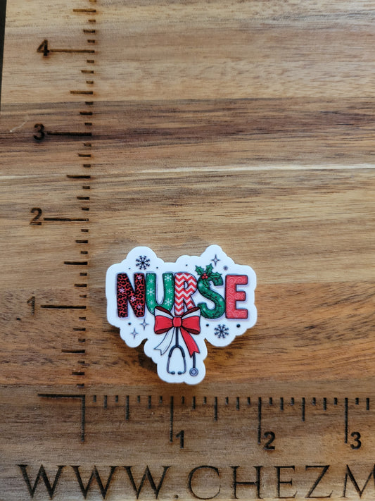 uv printed acrylic flatback-Nurse with stet- christmas