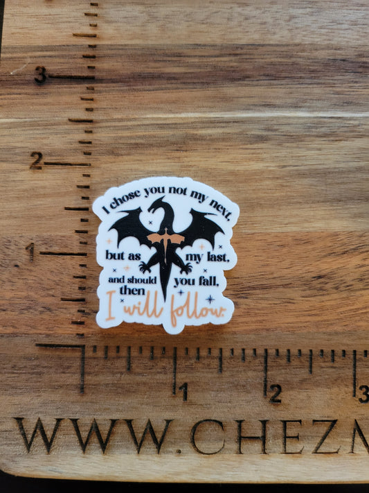 uv printed acrylic flatback-I choose you