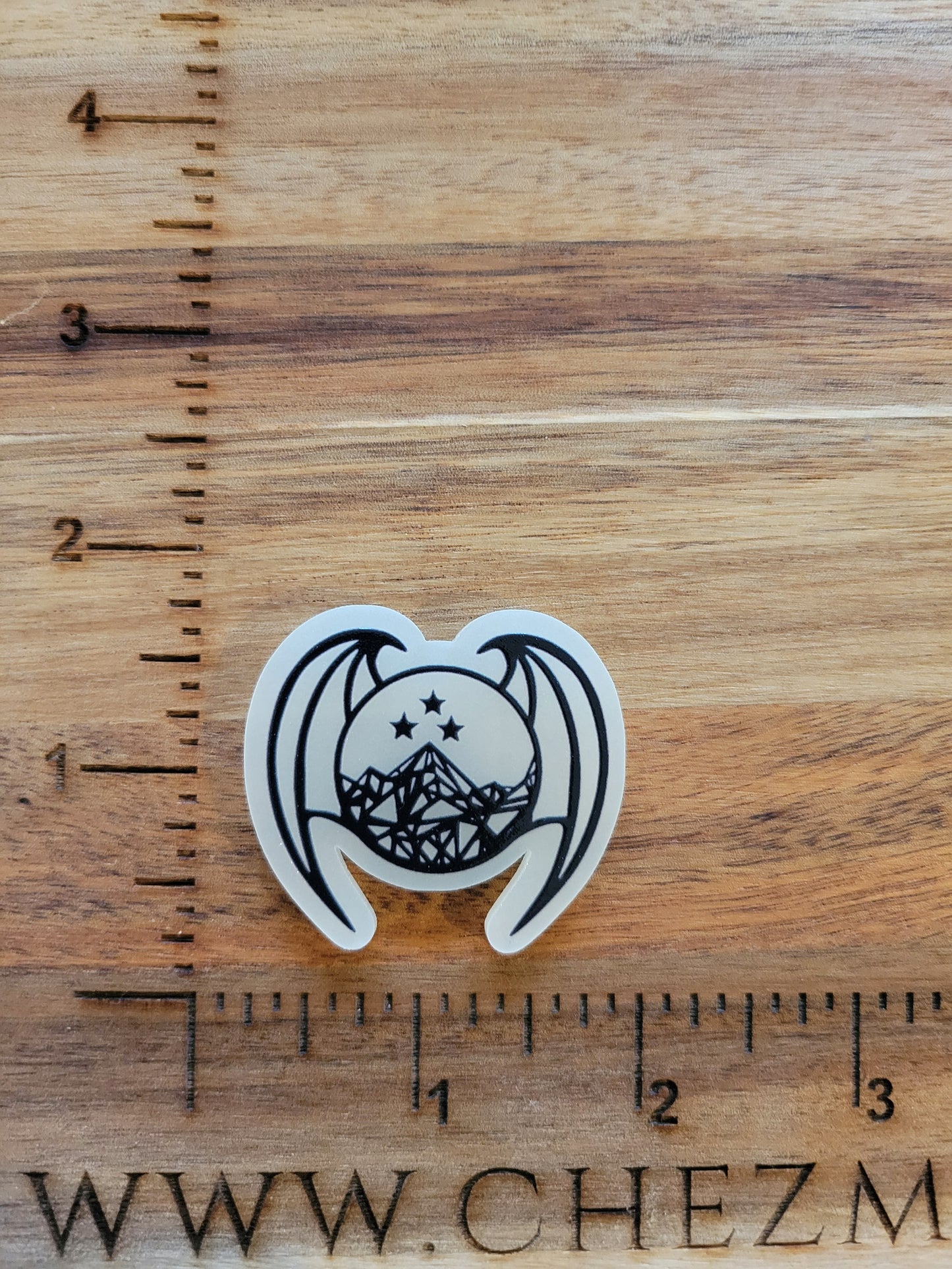 uv printed acrylic flatback-GLOW- wings & Starlight