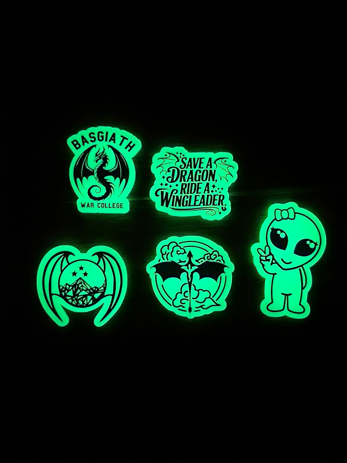 uv printed acrylic flatback-GLOW- basigath