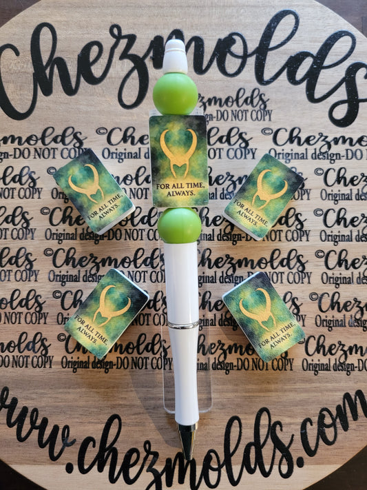 CE 3d printed focal Bead- Loki