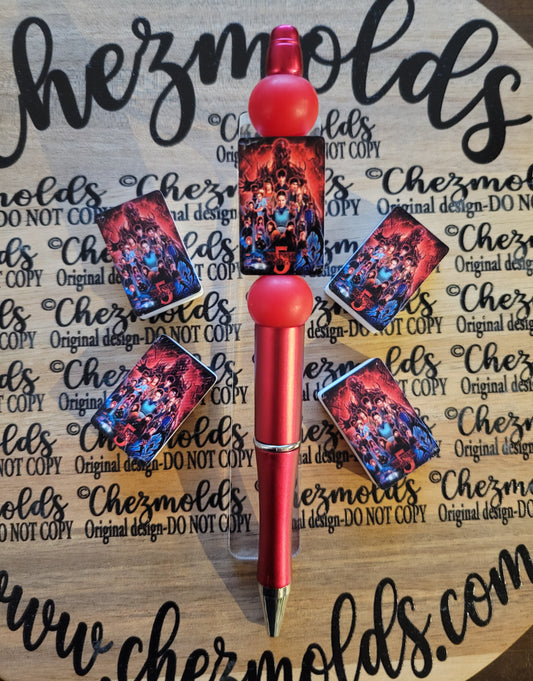 CE 3d printed focal Bead-Stranger things