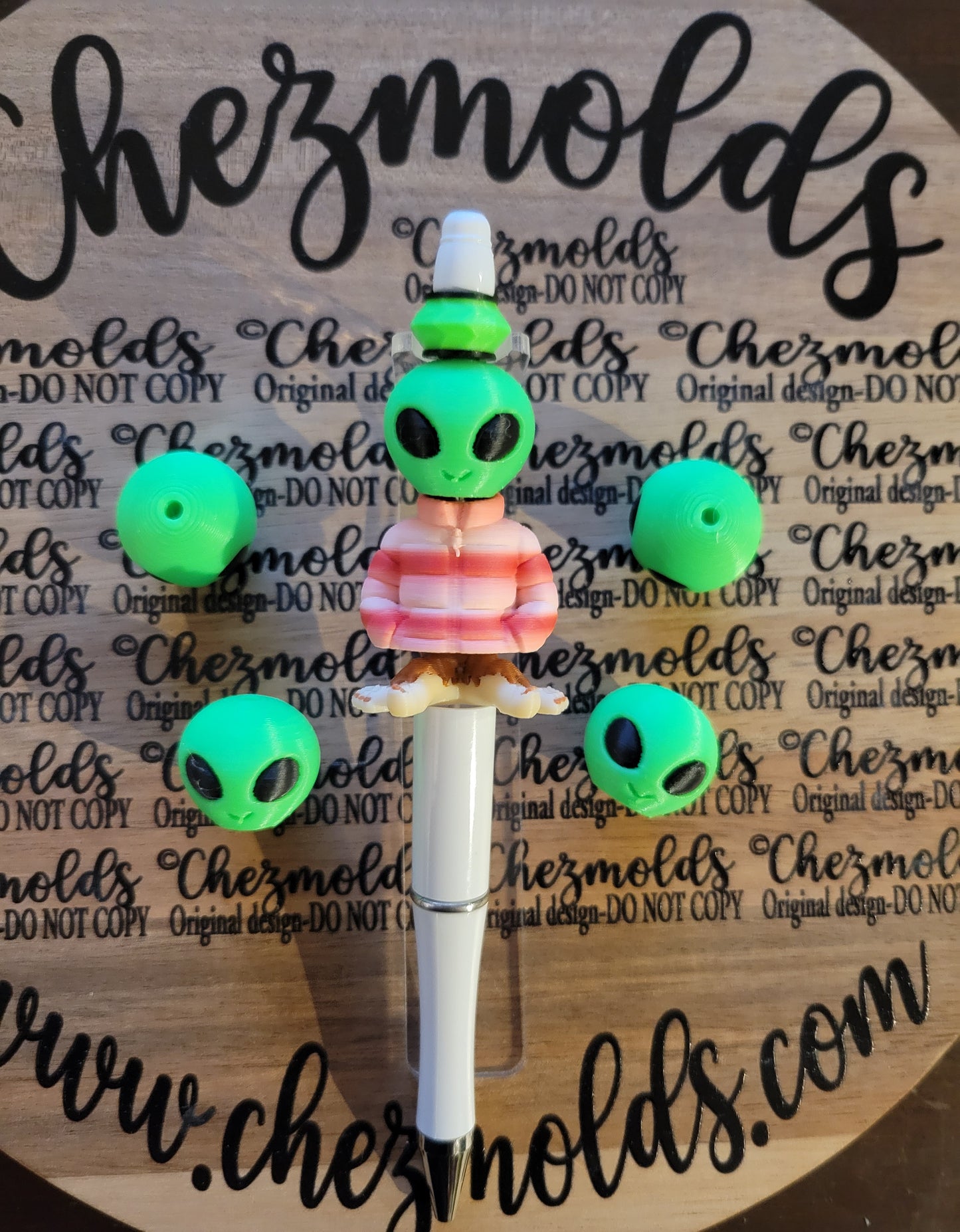 CE 3d printed focal Bead- BUILD A BUDDY-sold individually