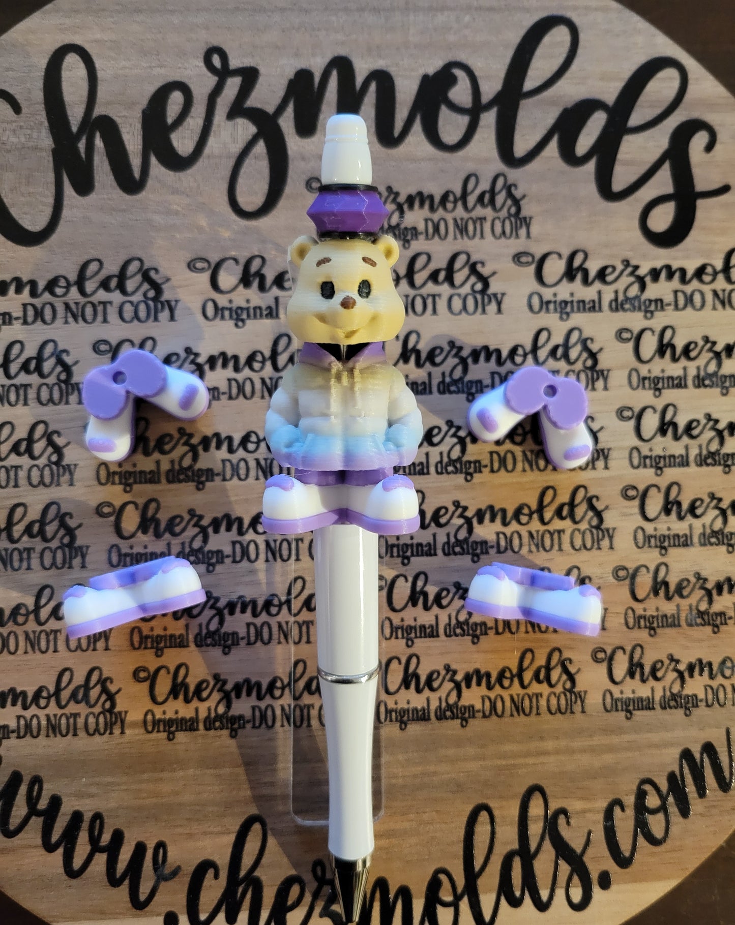 CE 3d printed focal Bead- BUILD A BUDDY-sold individually