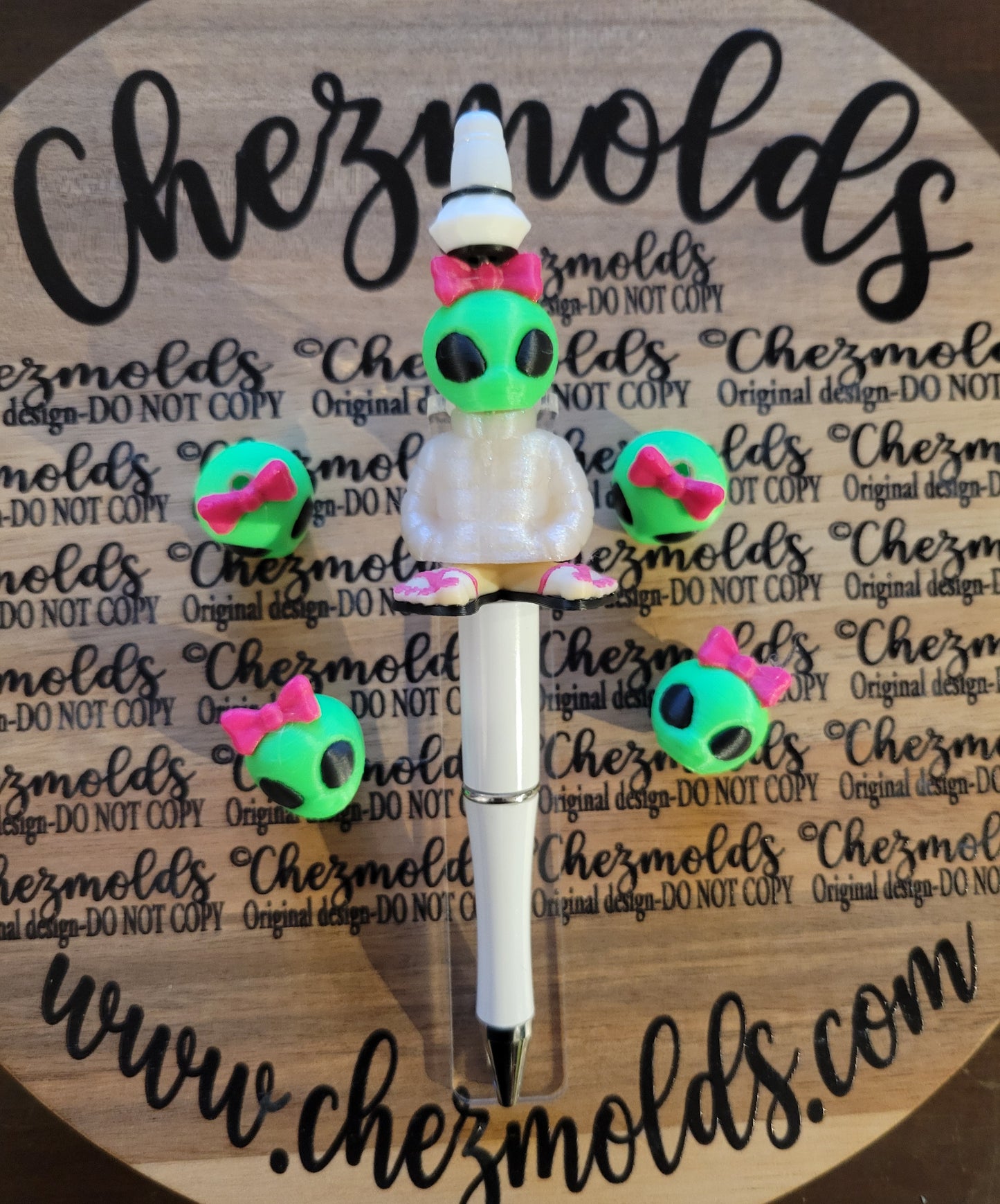 CE 3d printed focal Bead- BUILD A BUDDY-sold individually