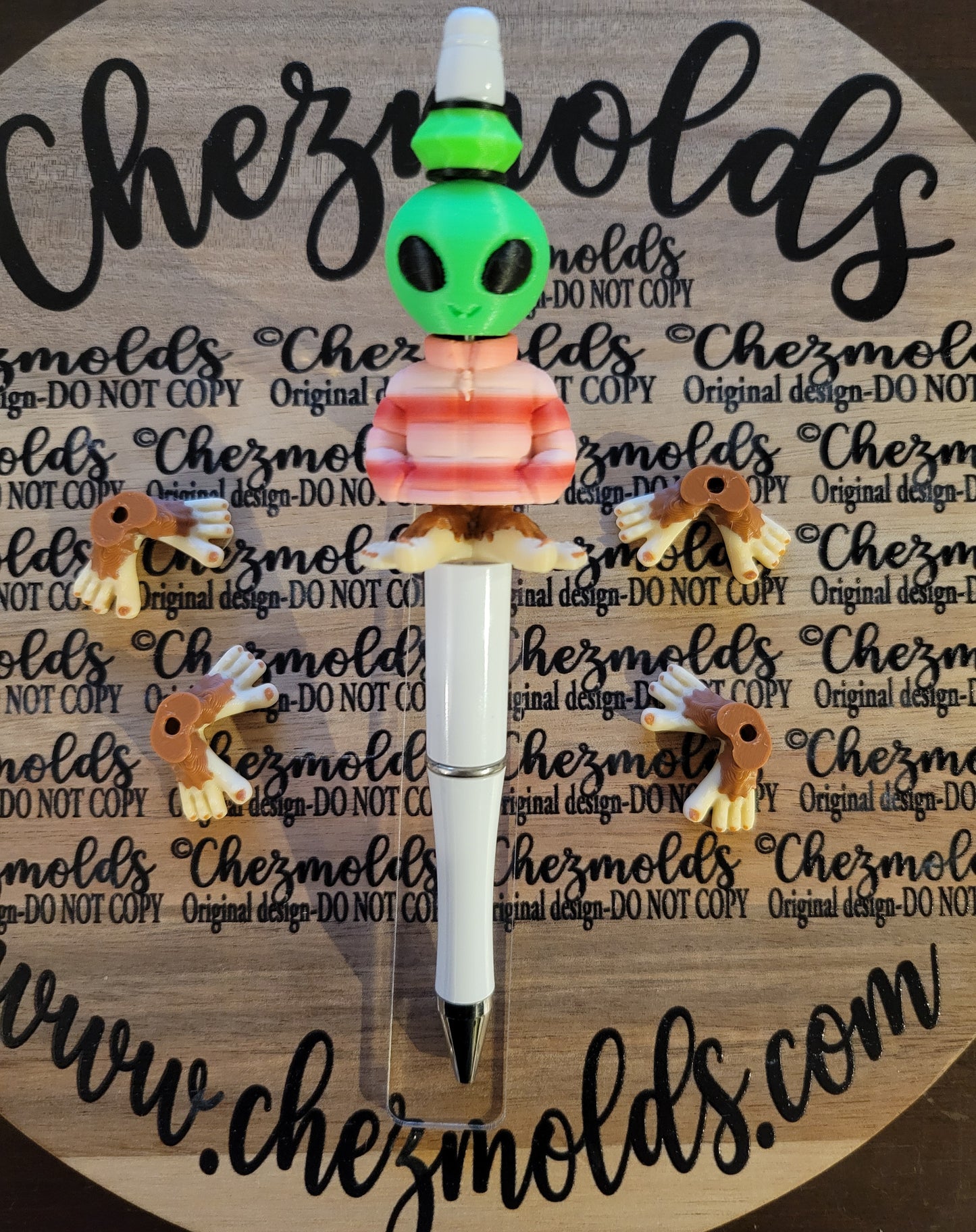 CE 3d printed focal Bead- BUILD A BUDDY-sold individually