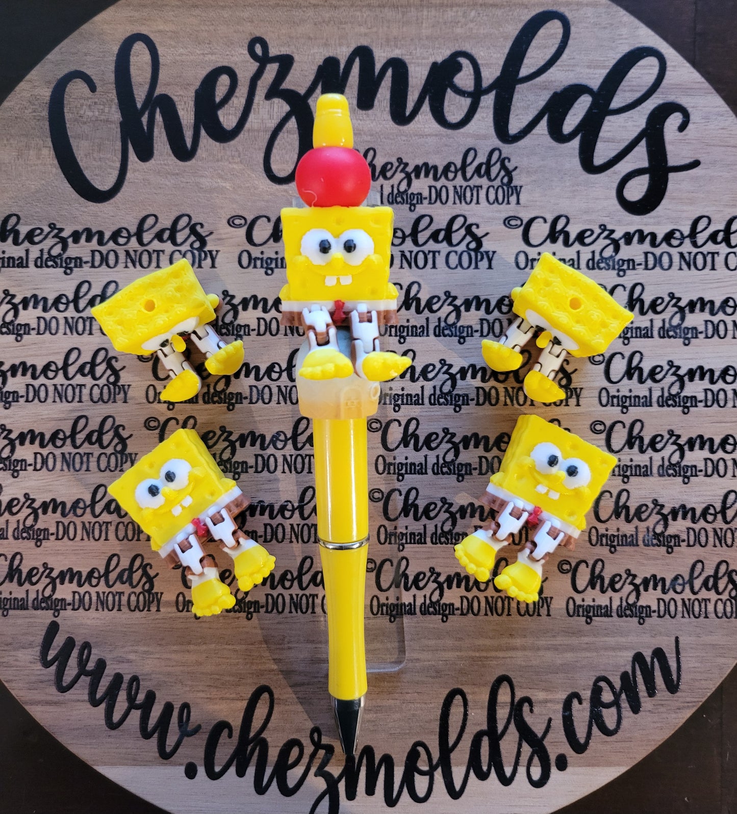 CE 3d printed focal Bead- Spongey kicker ( flexy feet )