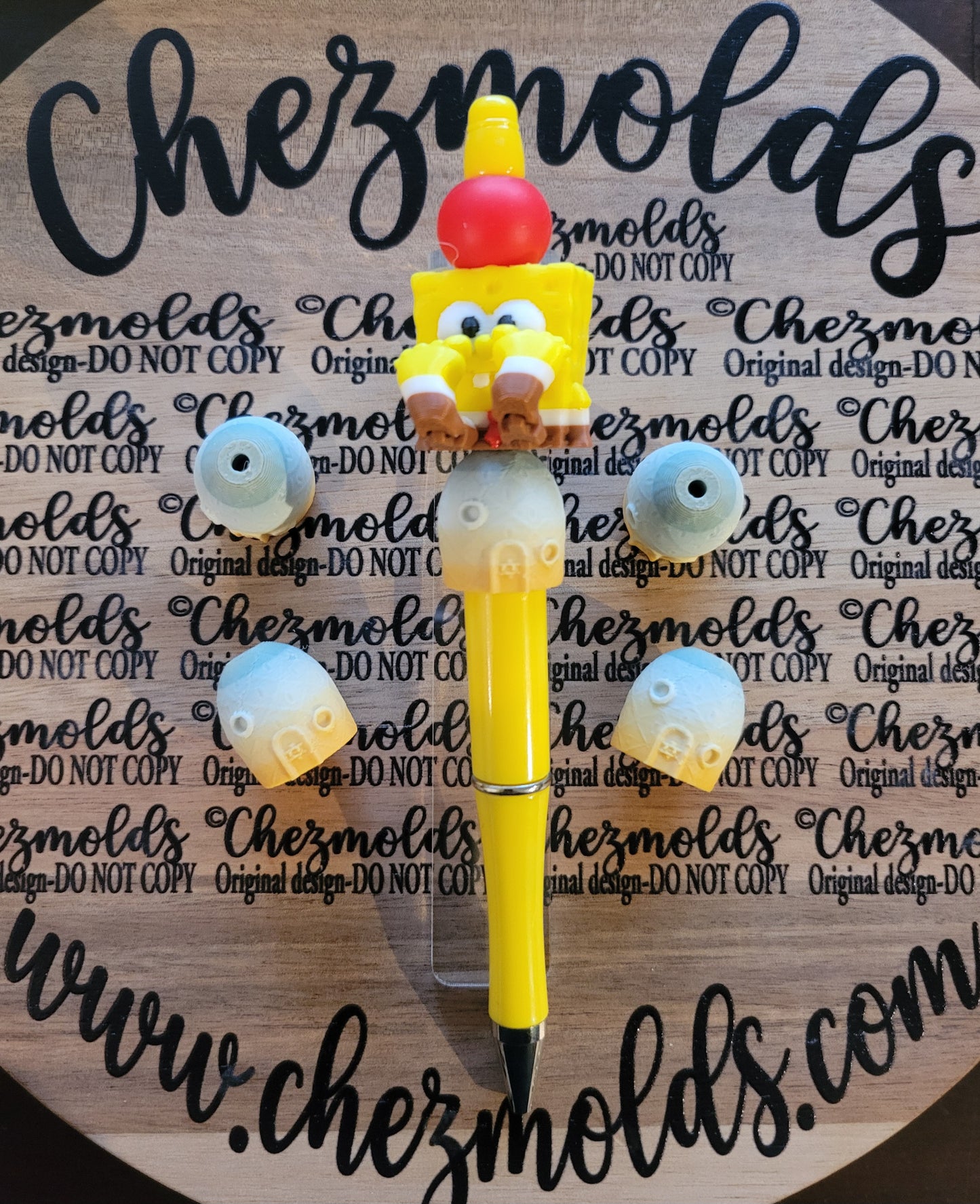 CE 3d printed focal Bead-pineapple house