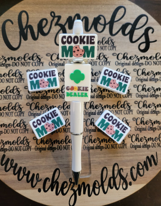 CE 3d printed focal Bead-Cookie MOM