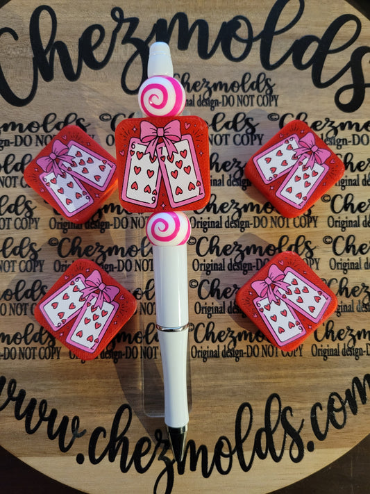 CE 3d printed focal Bead-67 love cards