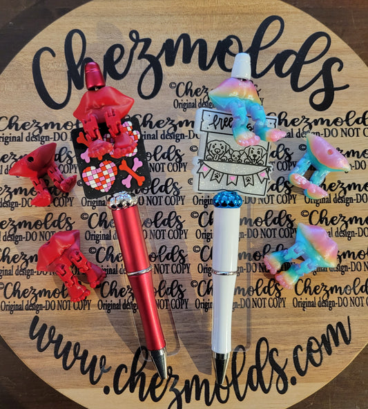 CE 3d printed focal Bead- Smooootch kicker ( flexy feet )