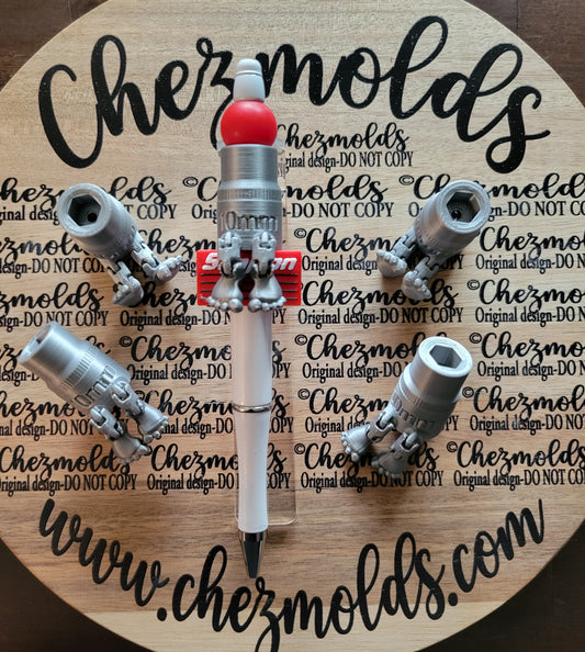 CE 3d printed focal Bead- 10mm socket kicker ( flexy feet )