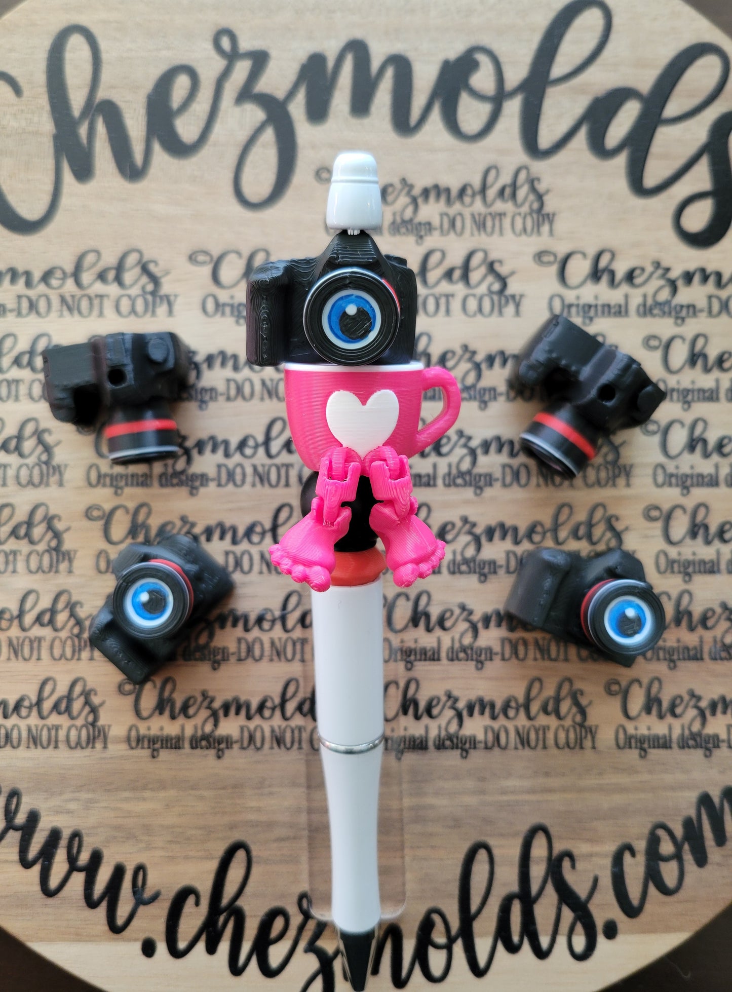 CE 3d printed focal Bead-cutie camera