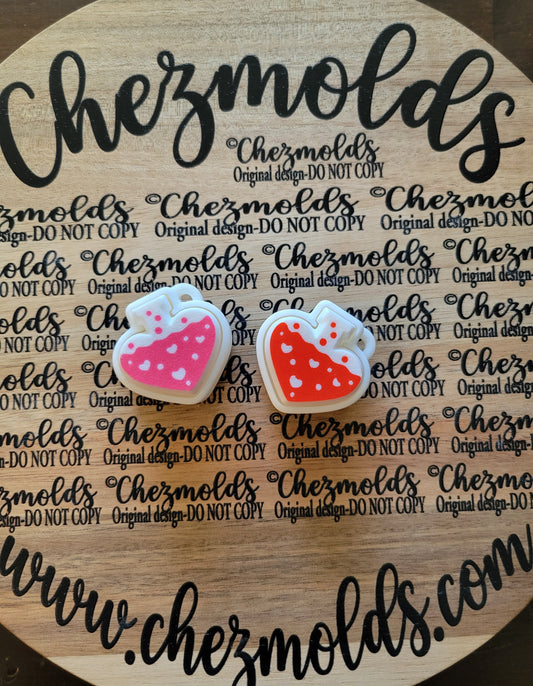 CE 3d printed  fidget clicker- with keychain hole -love potion