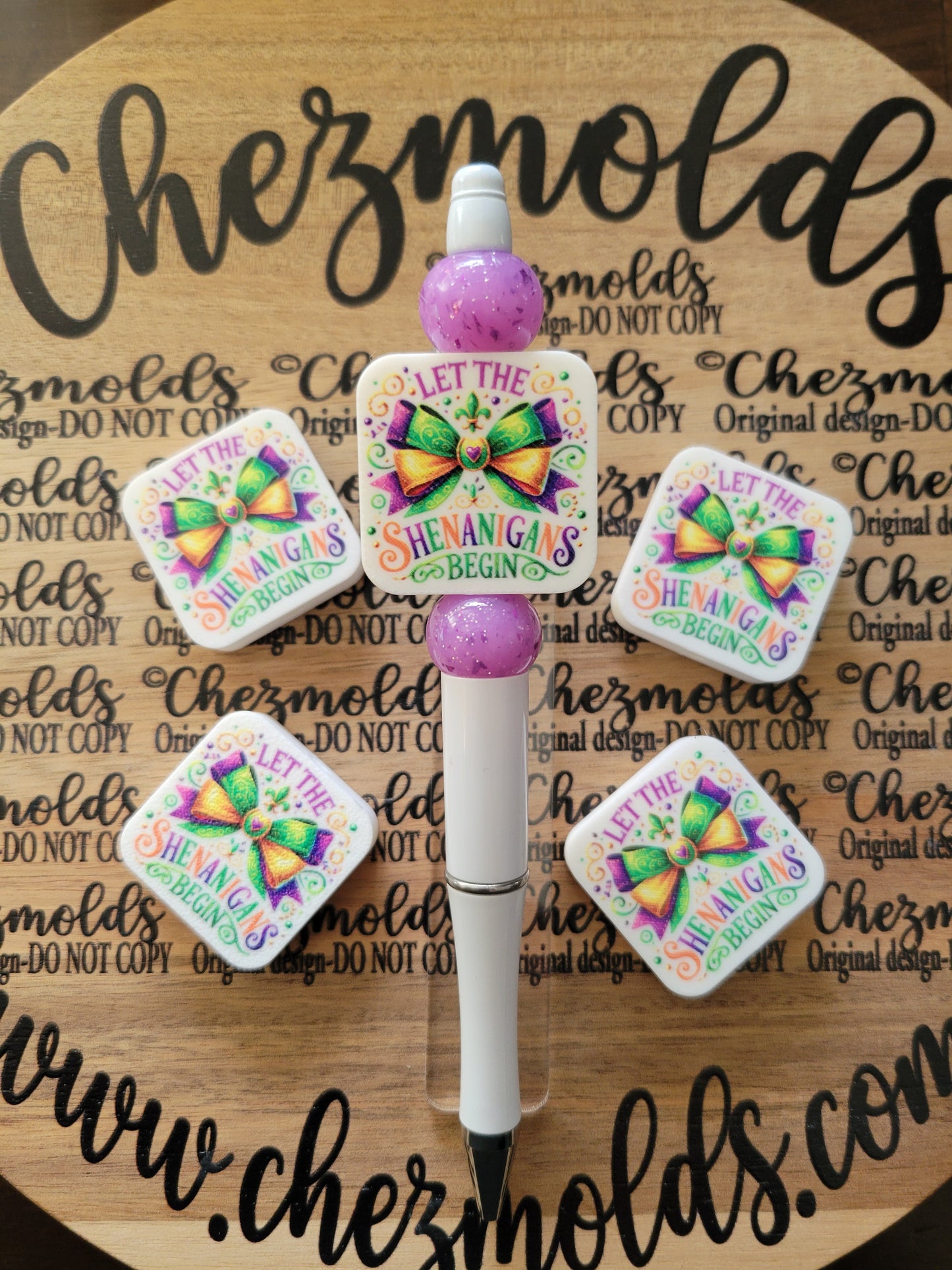 CE 3d printed focal Bead- Let the shenanigans begin mardi