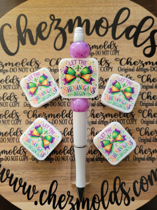 CE 3d printed focal Bead- Let the shenanigans begin mardi