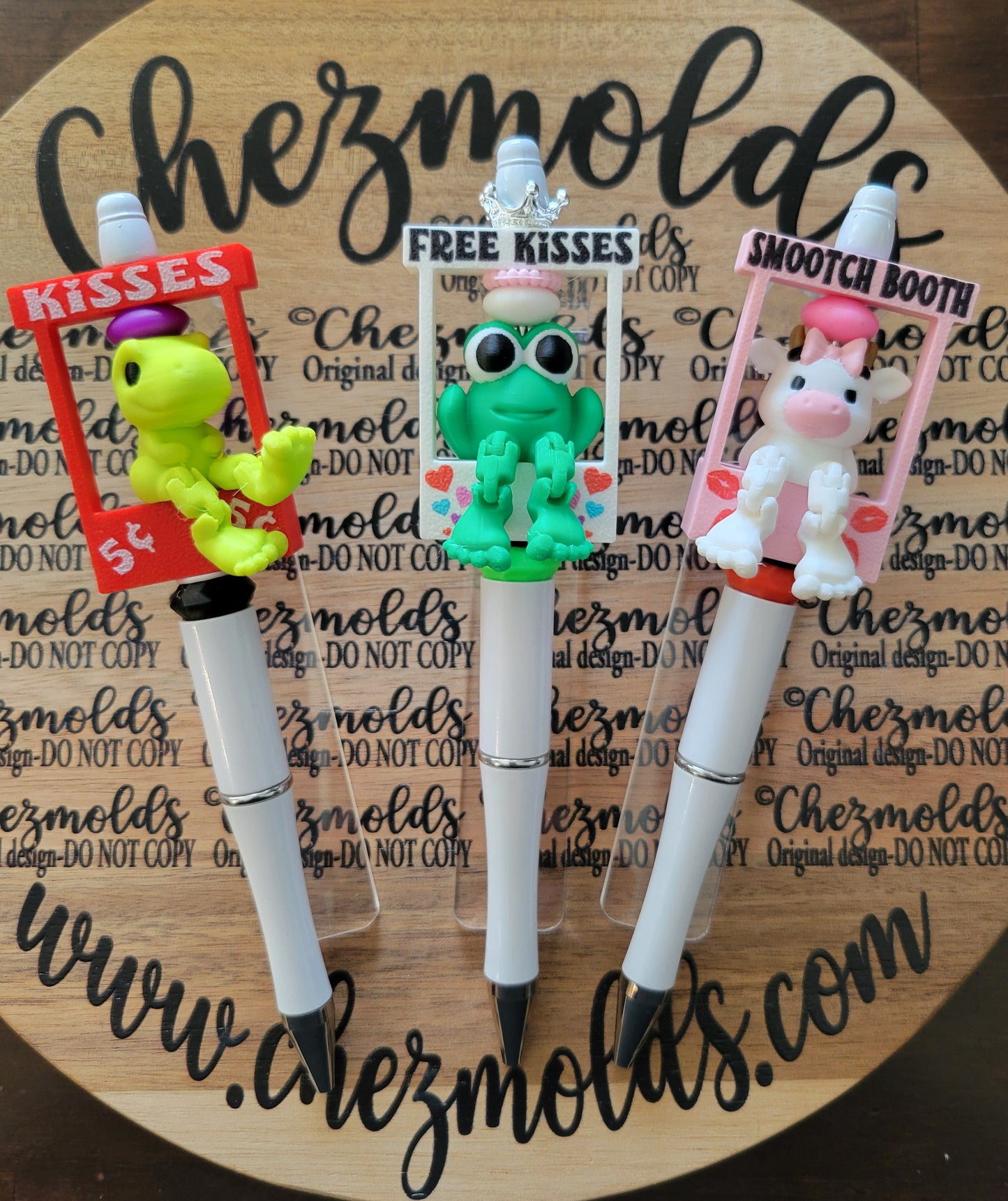 CE 3d printed focal Bead -kiss booth