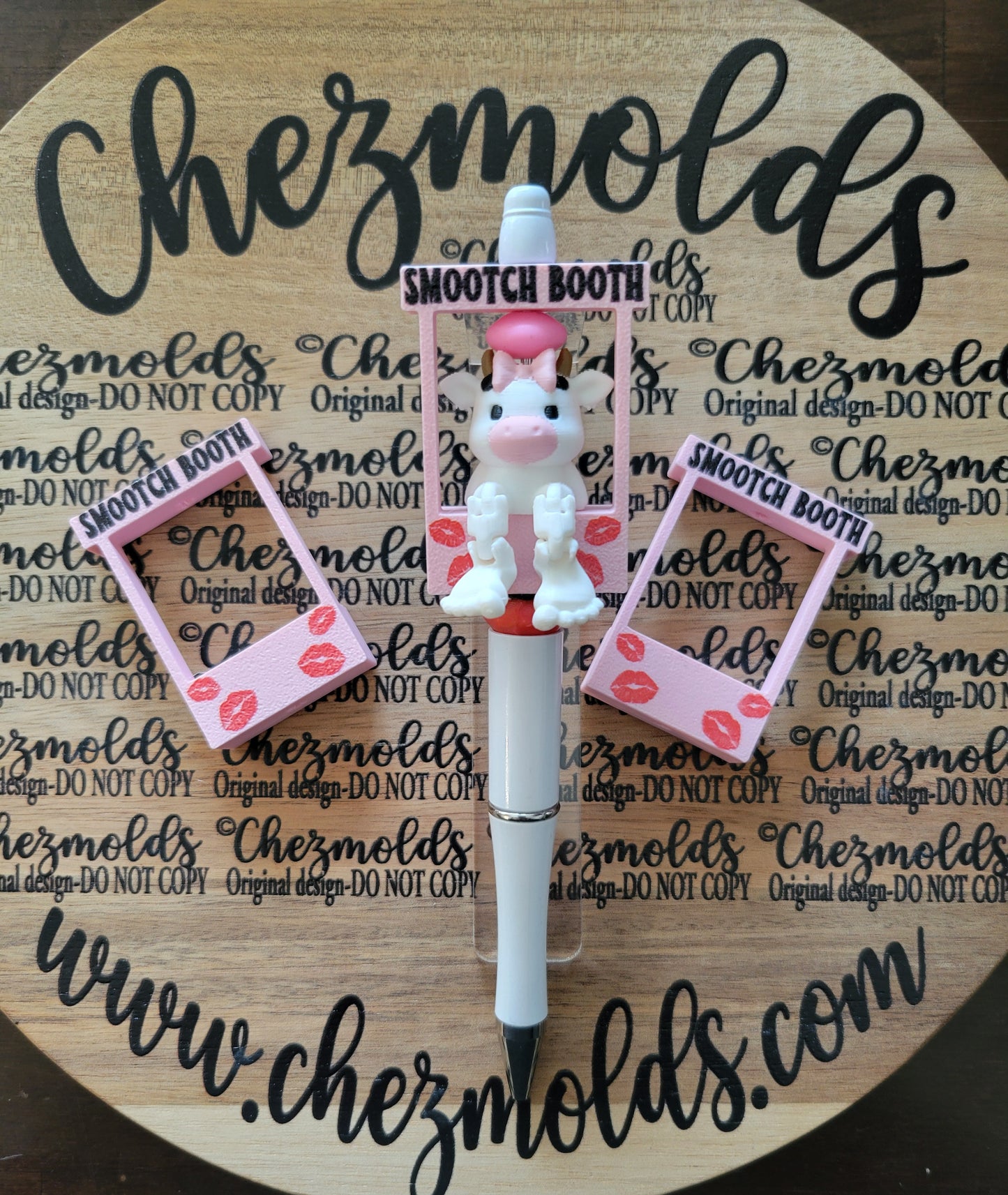 CE 3d printed focal Bead -kiss booth