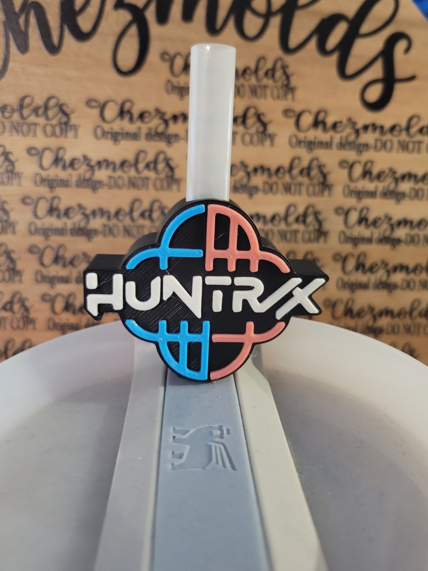 CE 3d printed straw topper-H logo