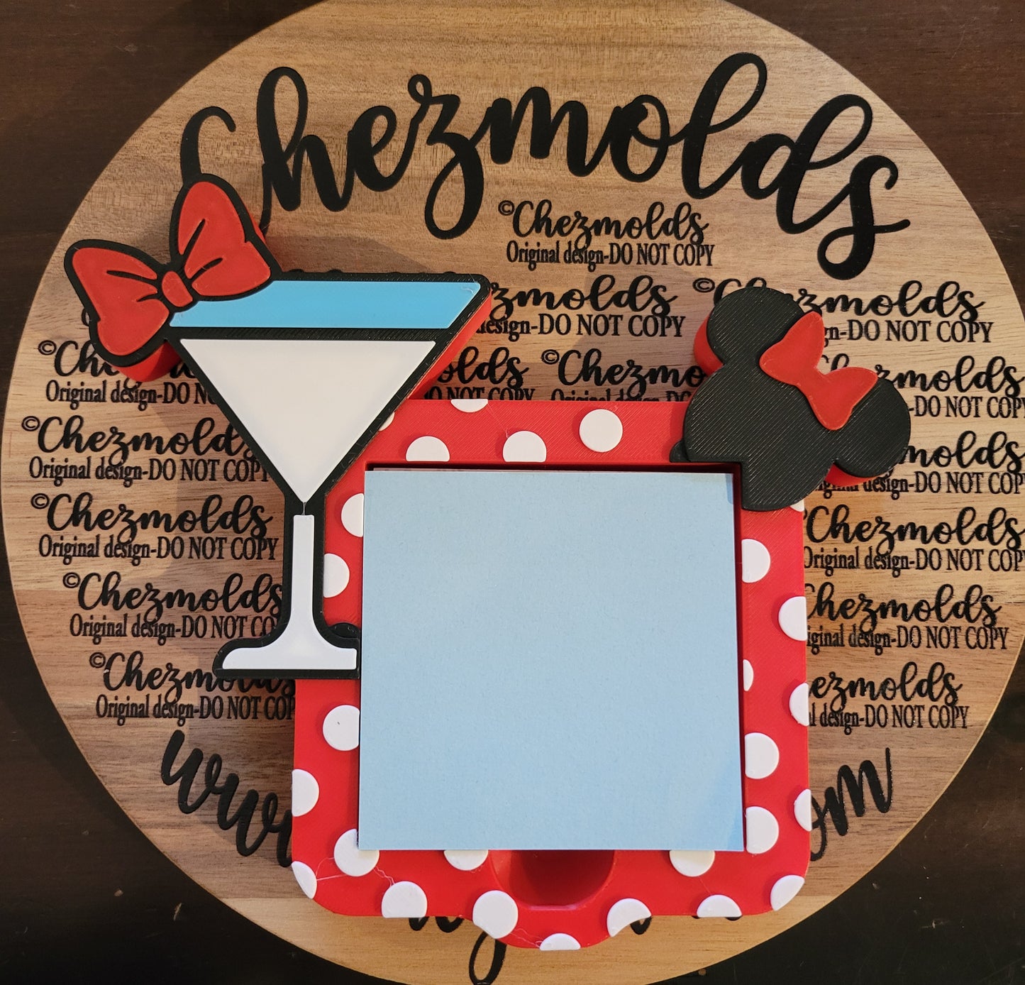 CE 3d printed post it note holder-mouse drink glass