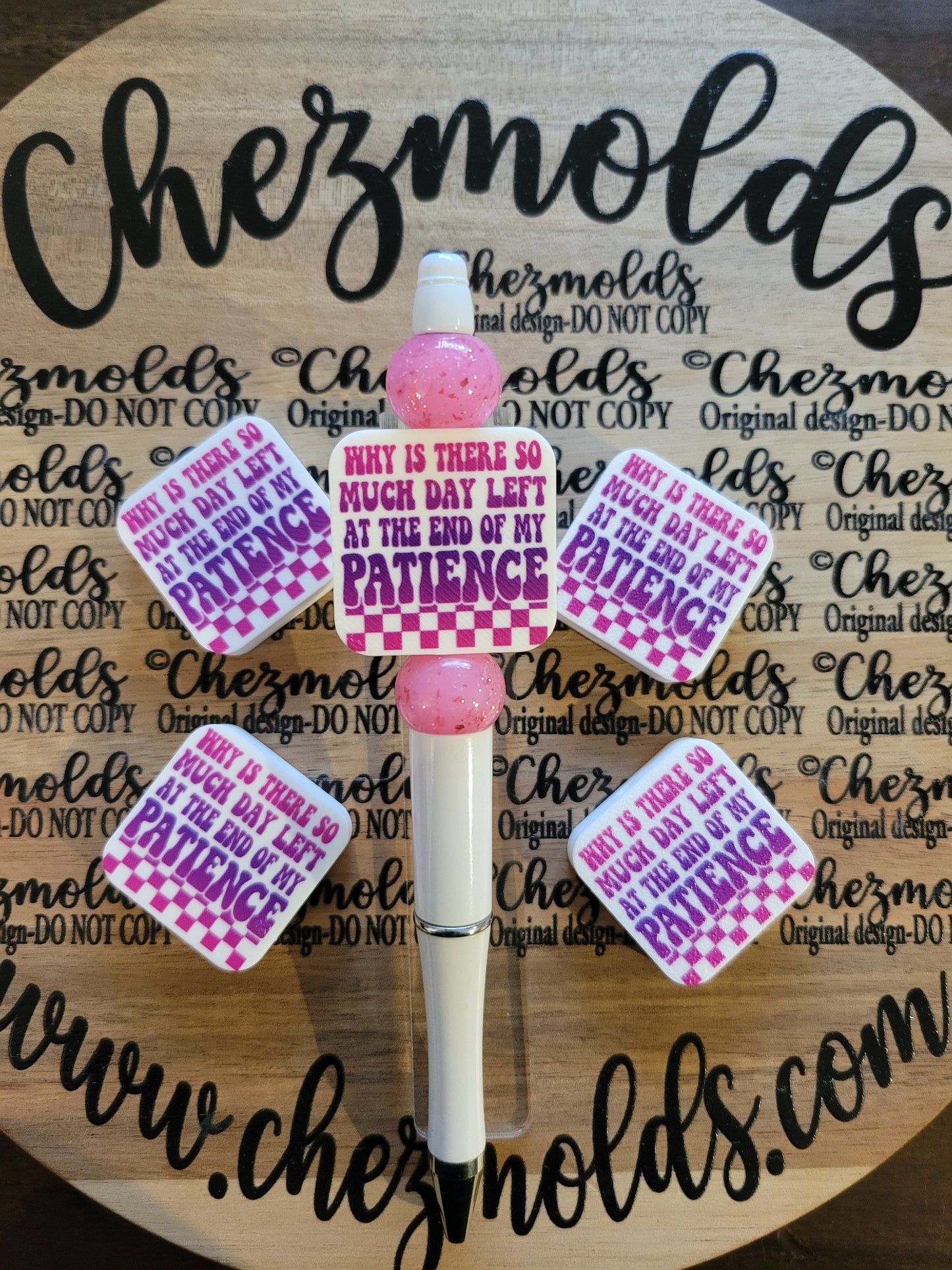 CE 3d printed focal Bead-Why so little patience