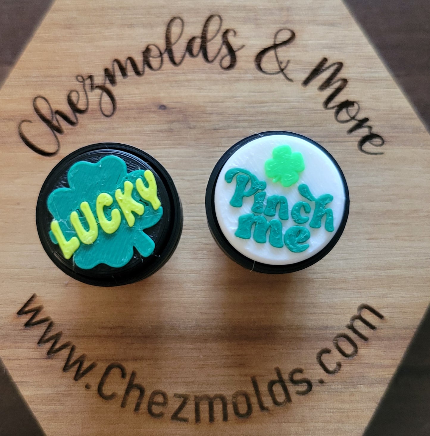 CE 3d printed Clicky button-  focal Bead- st pats