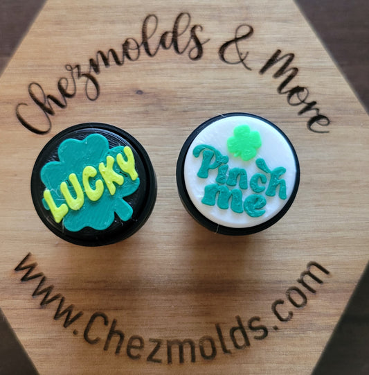 CE 3d printed Clicky button-  focal Bead- st pats