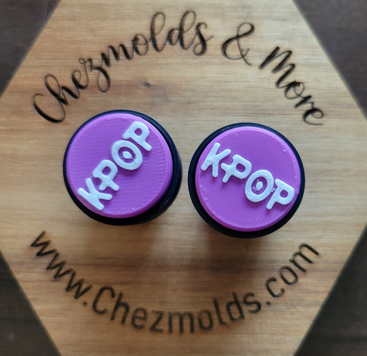 CE 3d printed Clicky button-  focal Bead-Kpop