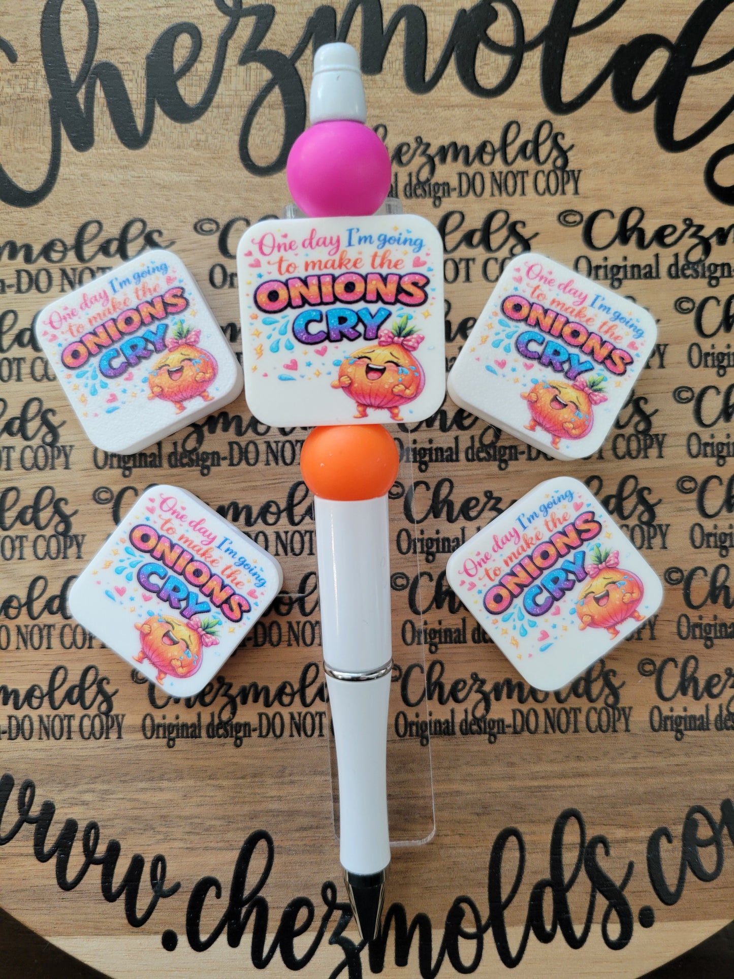 CE 3d printed focal Bead-Make the onions cry- CG exclusive design