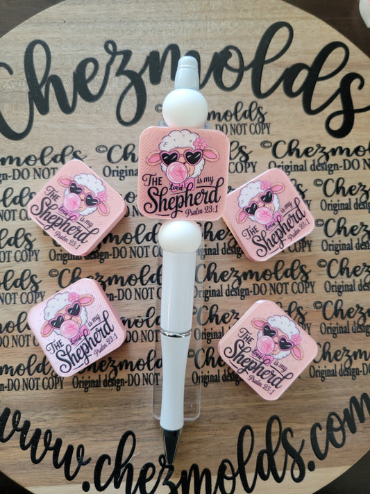 CE 3d printed focal Bead-The Lord is my shepherd