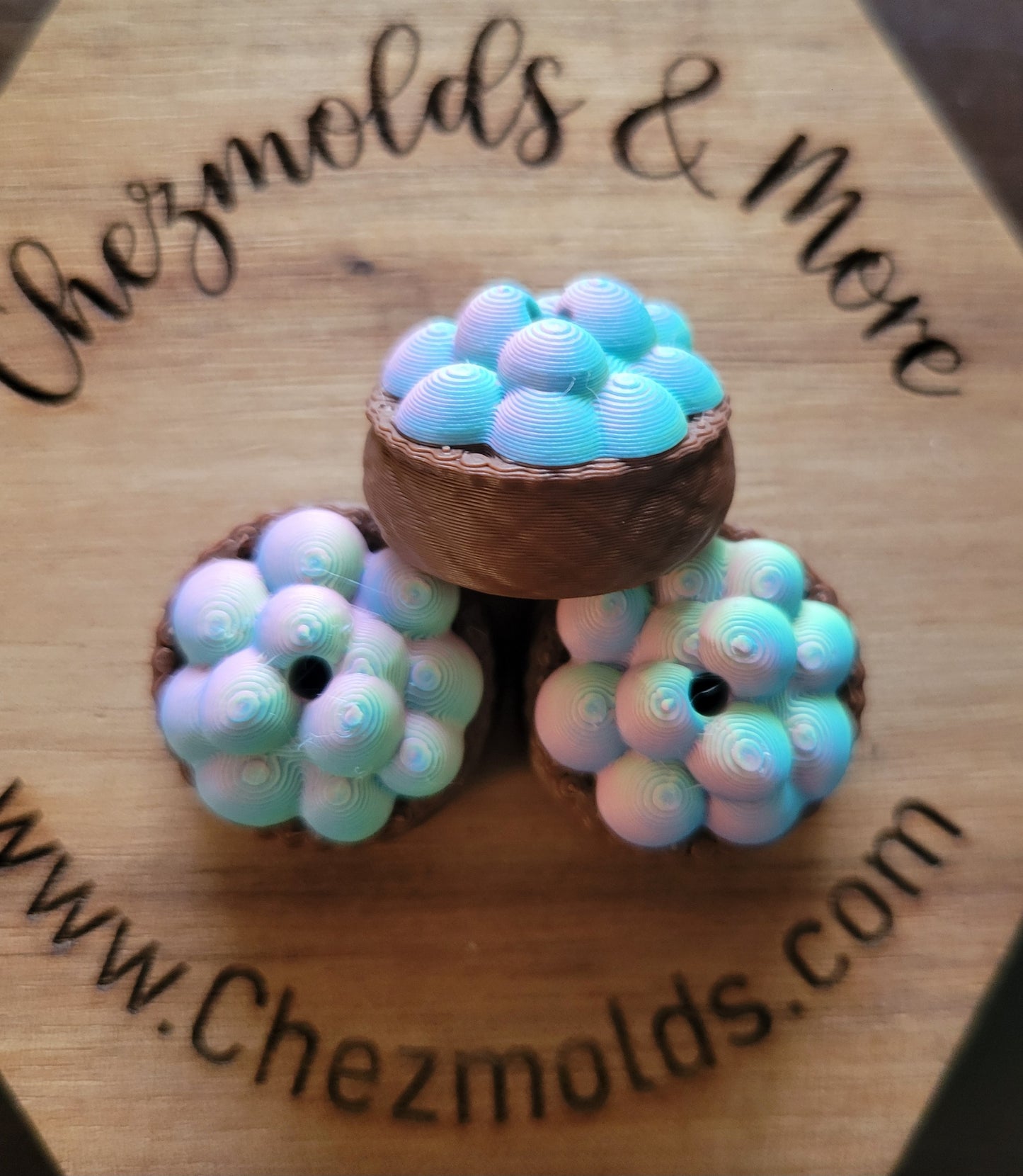 CE 3d printed focal Bead- egg filled baskets