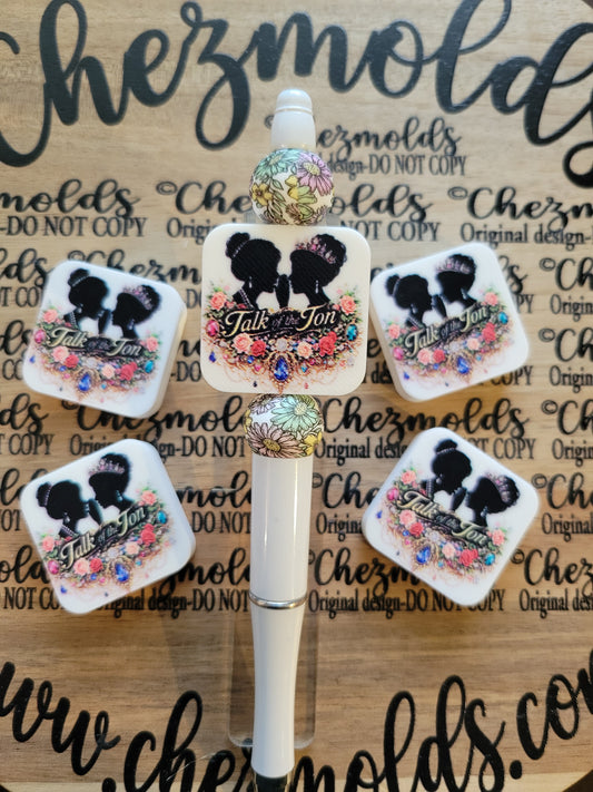 CE 3d printed focal Bead-Talk of the ton- CG exclusive design