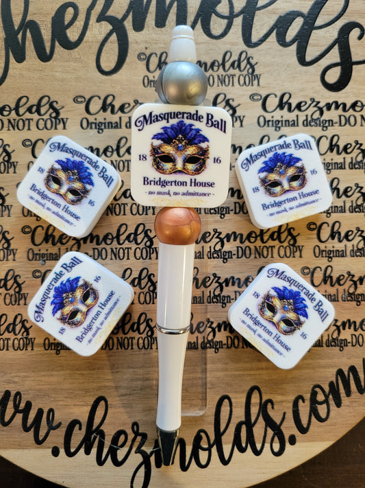 CE 3d printed focal Bead-Masquerade - CG exclusive design