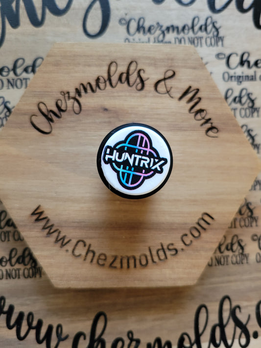 CE 3d printed Clicky button-  focal Bead-H logo