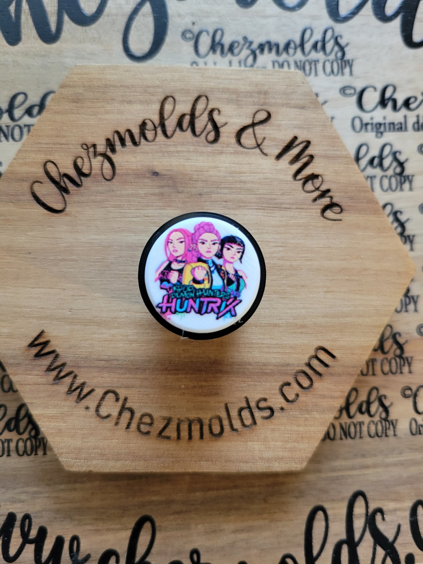 CE 3d printed Clicky button-  focal Bead-kpop all 3