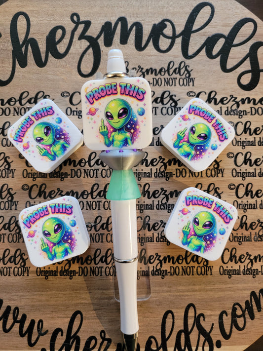 CE 3d printed focal Bead- Alien probe this - CG exclusive design