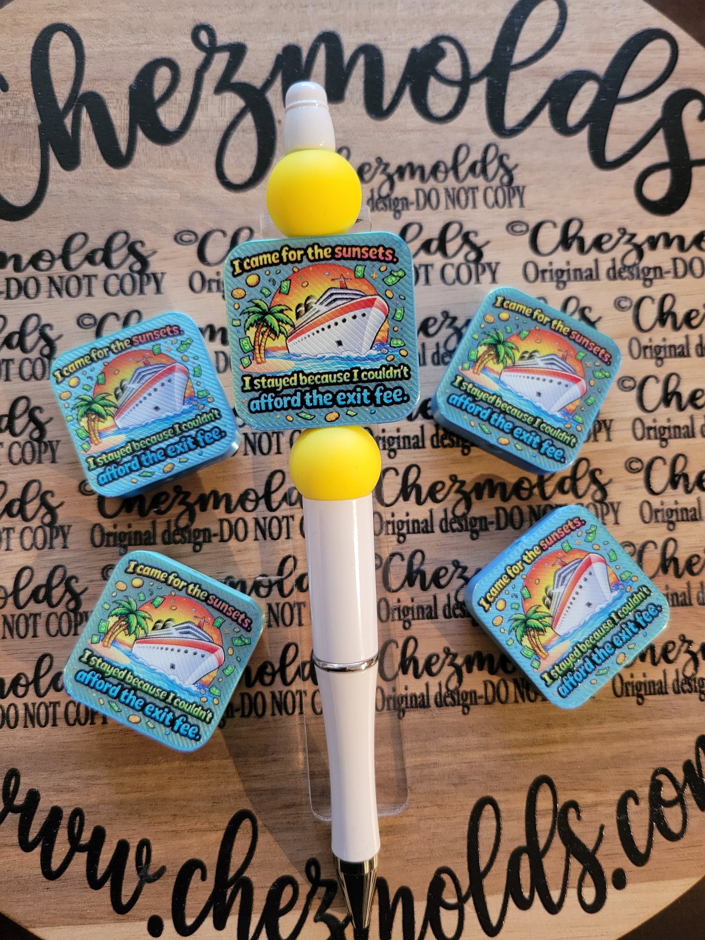 CE 3d printed focal Bead- Cruise-came for the sunsets- CG exclusive design