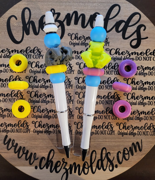 CE 3d printed focal Bead- floaties