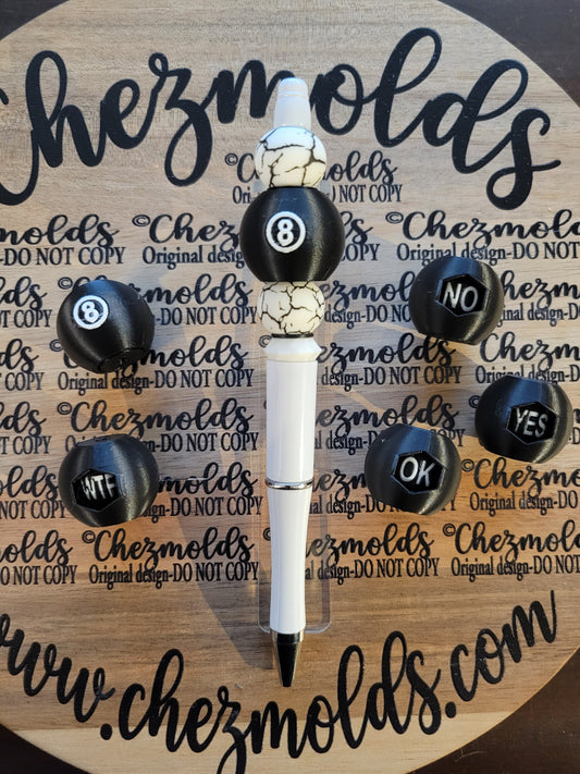 CE 3d printed focal Bead-8 ball spinner