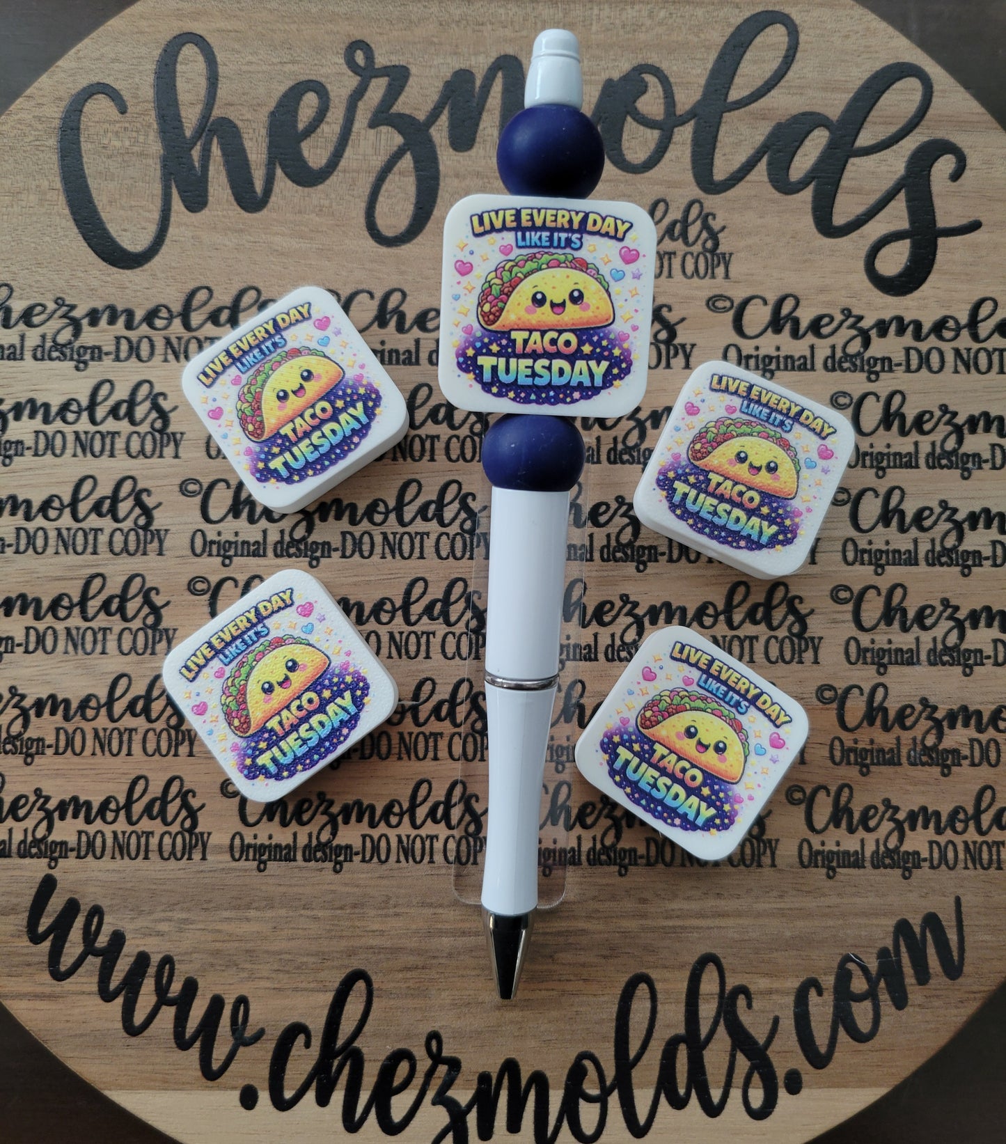 CE 3d printed focal Bead-Taco Tuesday- CG exclusive design